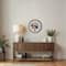 20" x 20" Red, White & Blue Florals Round Framed Print